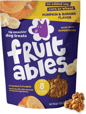 Bundle: Variety Pack - Fruitables Pumpkin & Banana Flavor Dog Treats, Pumpkin & Cranberry & Sweet Potato & Pecan Flavors