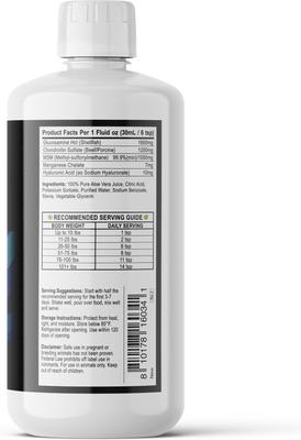 Original Dream Glucosamine Unflavored Liquid Joint Support Supplement for Dogs & Cats, 32-fl oz bottle