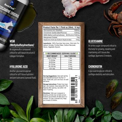 Original Dream Glucosamine Unflavored Liquid Joint Support Supplement for Dogs & Cats, 32-fl oz bottle