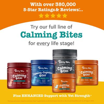 Hemp Elements Calming Bites, Suplemento de Hemp sabor Pavo, para Perro. 90 chews.
