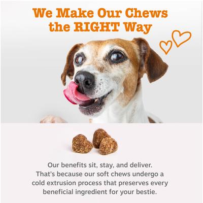 Hemp Elements Calming Bites, Suplemento de Hemp sabor Pavo, para Perro. 90 chews.