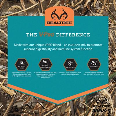 Realtree Max-5 Pro 30/20 High Protein Joint Support Active Sporting Dry Dog Food, 15-lb bag