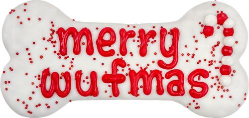 Merry Woofmas Singing Card & Bone Gift Cinnamon, Apple & Honey Cookie Dog Treats, 5.29-oz box