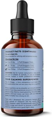 Melatonin & L-Theanine Bacon Flavored Liquid Calming Supplement for Dogs, 2-fl oz bottle
