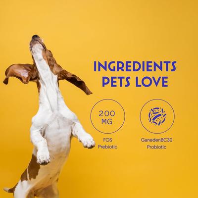 Probiotic Superhero Chews Duck Flavor Supplement for Dogs, 90 count