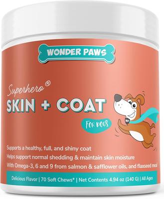 Skin & Coat Soft Chews Supplement for Dogs, 70 count