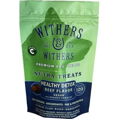 Masticables para perros de rosbif vegano con perejil orgánico, fórmula a base de plantas, bolsa de 177 g, 120 unidades