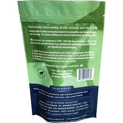 Masticables para perros de rosbif vegano con perejil orgánico, fórmula a base de plantas, bolsa de 177 g, 120 unidades