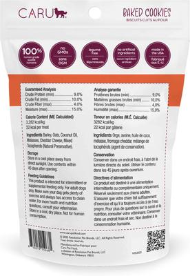 Cheddar Cheese Baked Cookie Dog Treats, 4-oz bag