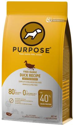 Free-Range Duck with Postbiotics Dry Dog Food, 4.5-lb bag