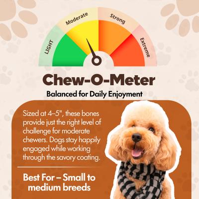 Knotted 4 to 5-in Chicken Flavor Rawhide Bone Dog Treats, 20 count