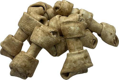 Knotted 4 to 5-in Chicken Flavor Rawhide Bone Dog Treats, 20 count