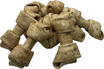 Knotted 4 to 5-in Chicken Flavor Rawhide Bone Dog Treats, 20 count
