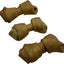 Knotted 4 to 5-in Peanut Butter Flavor Rawhide Bone Dog Treats, 30 count