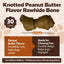 Knotted 4 to 5-in Peanut Butter Flavor Rawhide Bone Dog Treats, 30 count