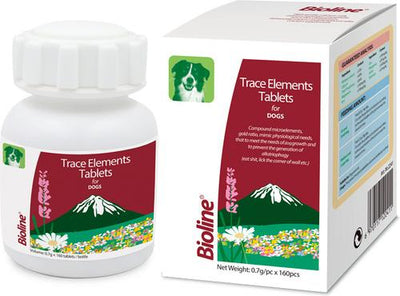 Trace Element Tablets Supplement for Dogs, 160 count