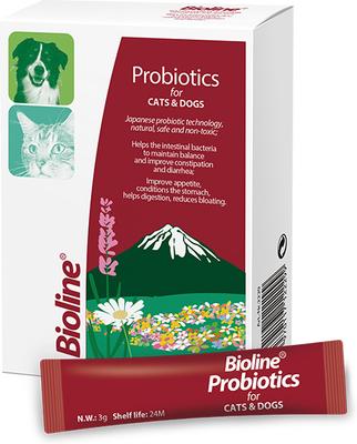 Probiotics Powder Digestive Aid Supplement for Dogs & Cats, 10 count