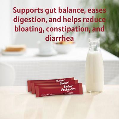 Probiotics Powder Digestive Aid Supplement for Dogs & Cats, 10 count