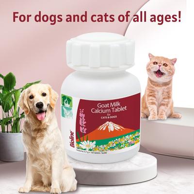 Goat Milk Calcium Tablets Supplement for Dogs & Cats, 160 count