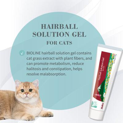 Solution Salmon Flavored Gel Hariball Control Supplement for Cats, 3.5-oz tube