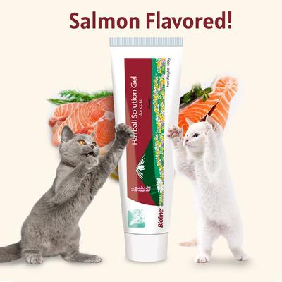 Solution Salmon Flavored Gel Hariball Control Supplement for Cats, 3.5-oz tube