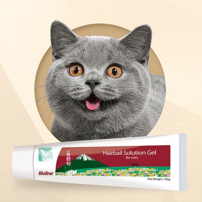 Solution Salmon Flavored Gel Hariball Control Supplement for Cats, 3.5-oz tube