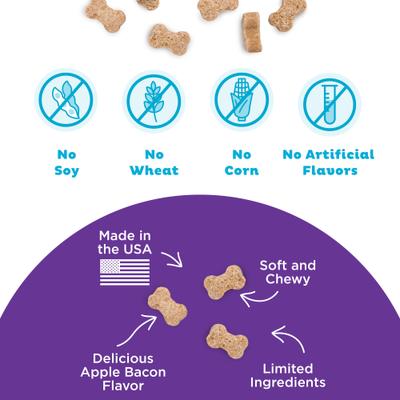 Nina Ottosson by Outward Hound Apple Bacon Puzzle Bitez Training Dog Treats, 7.5-oz bag