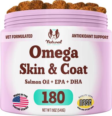 Suplemento Omega Chews para perros, 180 unidades