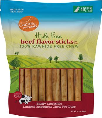 Hide Free 5-inch Beef Flavor Stick Dog Chew, 10 count