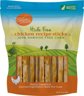 Hide Free Chicken Recipe Stick Dog Chew, 10 count