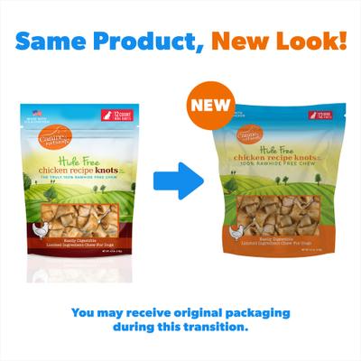 Mini Knot de pollo sin azúcar para masticar, 12 unidades