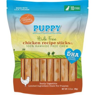 Palitos de pollo para cachorros Hide-Free, 10 unidades