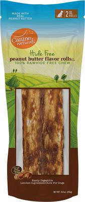 Hide Free Peanut Butter Flavor Roll Dog Chew Treat, X-Large