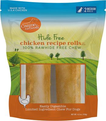 Hide Free Chicken Recipe Medium Dog Treats, 2 count