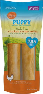 Hide-Free 7-in Puppy Rolls Chicken Dog Treat, 7.6-oz bag, 2 count