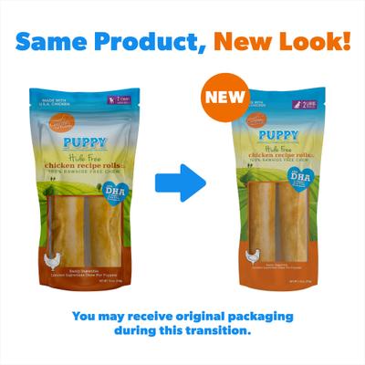 Hide-Free 7-in Puppy Rolls Chicken Dog Treat, 7.6-oz bag, 2 count