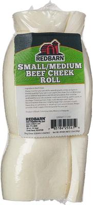 Beef Cheek Roll Dog Chew, Small/Medium