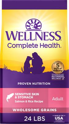 Complete Health Sensitive Skin & Stomach Natural Adult Salmon & Rice Recipe Dry Dog Food, 24-lb bag