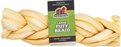 Puff Braid Beef Esophagus Large Dog Treat, 1 count
