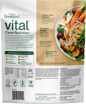 Vital Shredded Chicken Recipe with Sweet Potatoes & Carrots Fresh Dog Food, 1.5-lb bag, case of 4