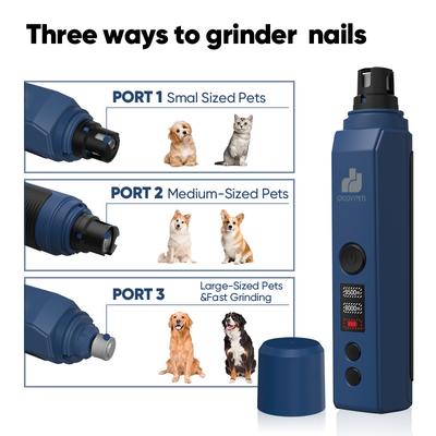 Ultra Quiet LCD Display Electric Dog & Cat Nail Grinder, Each