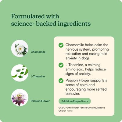 Anytime Drops Chicken Flavored Liquid Calming Supplement for Dogs, 60-mL bottle