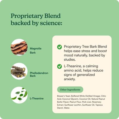 Anytime Peanut Flour & Pork Liver Flavored Soft Chew Calming Supplement for Dogs, 60 count