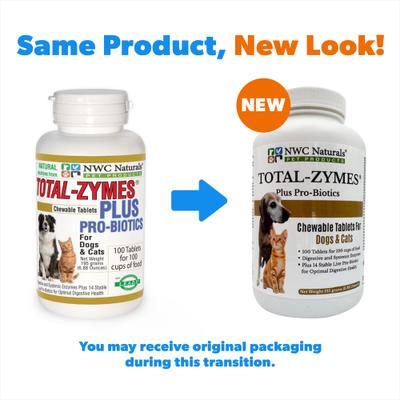 Total-Zymes Plus Pro-Biotics Chewable Dog & Cat Supplement, 100 count