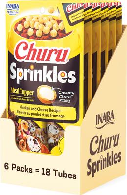 Churu Sprinkles Chicken Recipe Grain-Free Soft & Chewy Dog Treats, 0.35-oz tube, 18 count