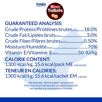 Churu Tidbits - Golosinas sin cereales para gatos con atún y salmón, tubo de 0,42 oz, 8 unidades