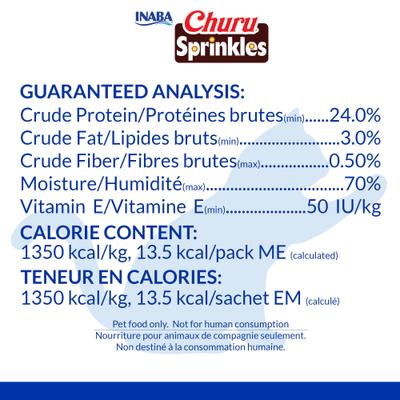 Churu Sprinkles Tuna Recipe Grain-Free Cat Treats, 0.35-oz tube, 18 count