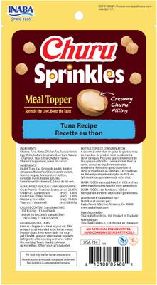Churu Sprinkles Tuna Recipe Grain-Free Cat Treats, 0.35-oz tube, 18 count