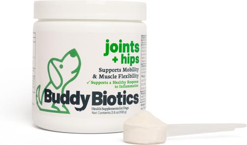 Joints + Hips Powder Supplement for Dogs, 108-g jar