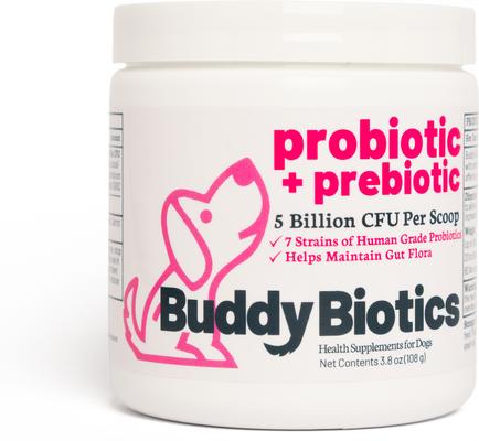 Probiotic + Prebiotic Powder Supplement for Dogs, 108-g jar